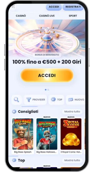Scegli il casinò online