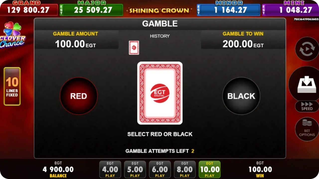 Funzione Gamble di Shining Crown