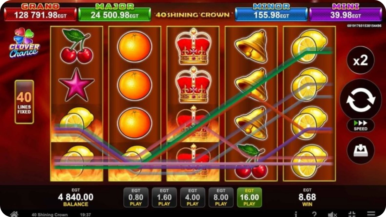 Simbolo Scatter Stella di Shining Crown